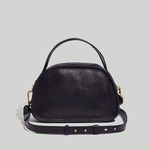 Madewell The Sydney Zip-Top Crossbody Bag (true black)